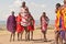 Masai warrior dancing