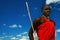 Masai warrior dancing traditional dance