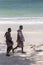 Masais men on the beach in Zanzibar