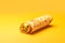 Masala Dosa tasty fast food street food for take away on yellow background