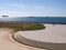 Mascagni terrace in a sunny day at Ligurian Sea