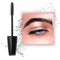 Mascara design picture, with single Blue eye and eyelash for advertising use, Realistic 3d illustration