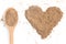 Mascavo brown sugar heart shaped