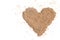 Mascavo brown sugar heart shaped