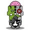 mascot cartoon singing zombie doll