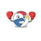 Mascot character style of Sporty Boxing beach ball