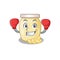 Mascot character style of Sporty Boxing cashew butter