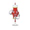 Mascot of Cute chinese paper lanterns Sailor cartoon character