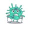 Mascot design concept of shigella boydii with angry face