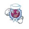 A mascot design of lymphocyte cell Sailor wearing hat