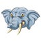 Mascot Head of an angry elephant