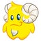 Mascot Illustration Astrology icon, aries sign