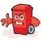 Mascot Illustration Trash Can. Reuse recycling and keep clean concept.