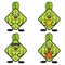 mascot ketupat vector collection design