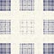 Masculine indigo tartan linen seamless pattern. All over print of navy blue lodge plain cotton plaid background.