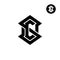 Masculine Letter SC Monogram Clothing Logo Design