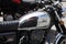 Mash five hundred motorbike logo brand and sign text on petrol fuel tank chrome petrol