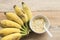 Mashed banana healthy foods for baby