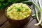 Mashed potatoes with green onion