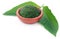 Mashed vitex Negundo or Medicinal Nishinda leaves