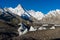 Masherbrum or K1 mountain peak at Goro II camp, K2 trek, Pakistan