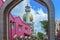 Masjid Sultan mosque and murals on Arab Street in the Malay Heritage District, Singapore