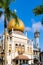 Masjid Sultan mosque and murals on Arab Street in the Malay Heritage District, Singapore