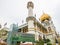 Masjid Sultan or Sultan Mosque Exterior View with Signage