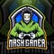 Mask gamer esport mascot logo