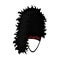 Mask with hair for the Scot.The Scottish national symbol.Scotland single icon in cartoon style vector symbol stock