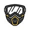 mask paintball game color icon vector illustration