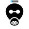 Mask pollution icon or logo isolated sign symbol vector illustration