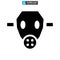 Mask pollution icon or logo isolated sign symbol vector illustration