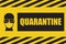 Mask quarantine sign