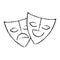 Mask teather isolated icon