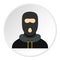 Masked robber icon circle