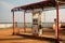 Maski,Karnataka,India - 10/23/2018 : Empty Indian oil Petrol Filling station