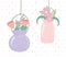 Mason jars glass hanging flowers decoration