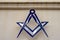 Masonic square and compass, emblem of the freemasons