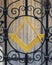 Masonic Square and Compasses at Freemasons Hall in Salisbury, UK