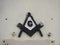 Masonic symbol on old Cuban building in Trinidad, Cub