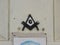 Masonic symbol on old Cuban building in Trinidad, Cub