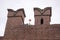 Masonry in the Alexander Garden near the walls of the Moscow Kremlin.