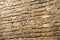 Masonry or brickwork of antique construct. Brick wall of old building. Ancient stone wall texture or background