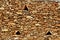 Masonry stone wall triangle windows Formentera