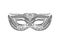 Masquerade Carnival Mask. Vector