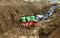 Mass grave for victims of typhoon Haiyan in Philippines