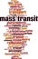 Mass transit word cloud