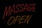 Massage Open Neon Sign