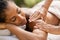 Massage therapy at spa